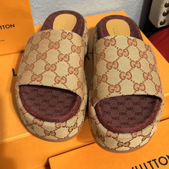 Gucci slides GG Canvas size 37 (7) - Picture 5 of 10